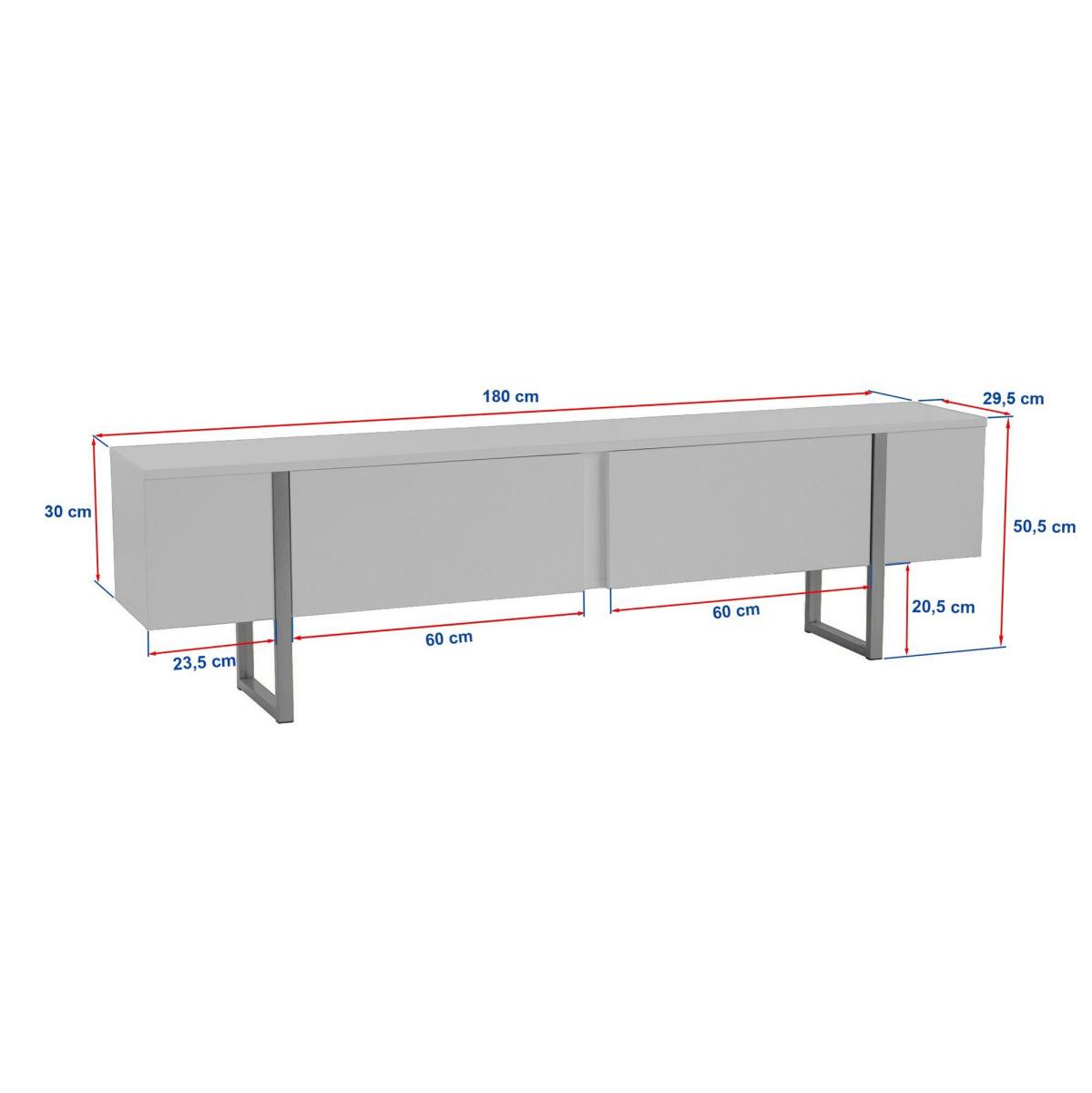 FUNZI LIVING Onera TV-bord, m. 2 låger, produktbillede 2 af 8, TV-borde hos HomeNordic