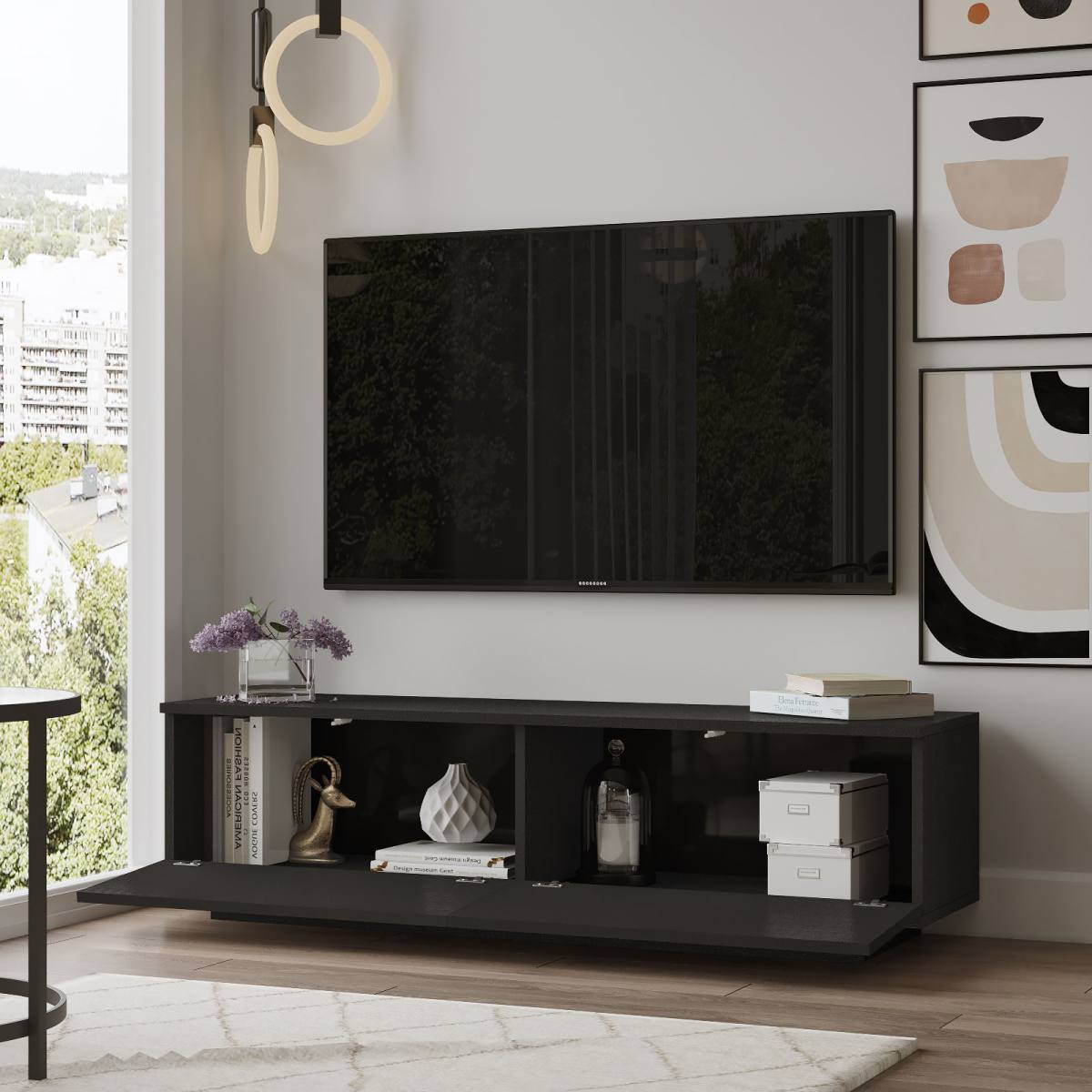 NORDVÄRK FN1 TV-bord, m. 2 låger, produktbillede 4 af 7, TV-borde hos HomeNordic