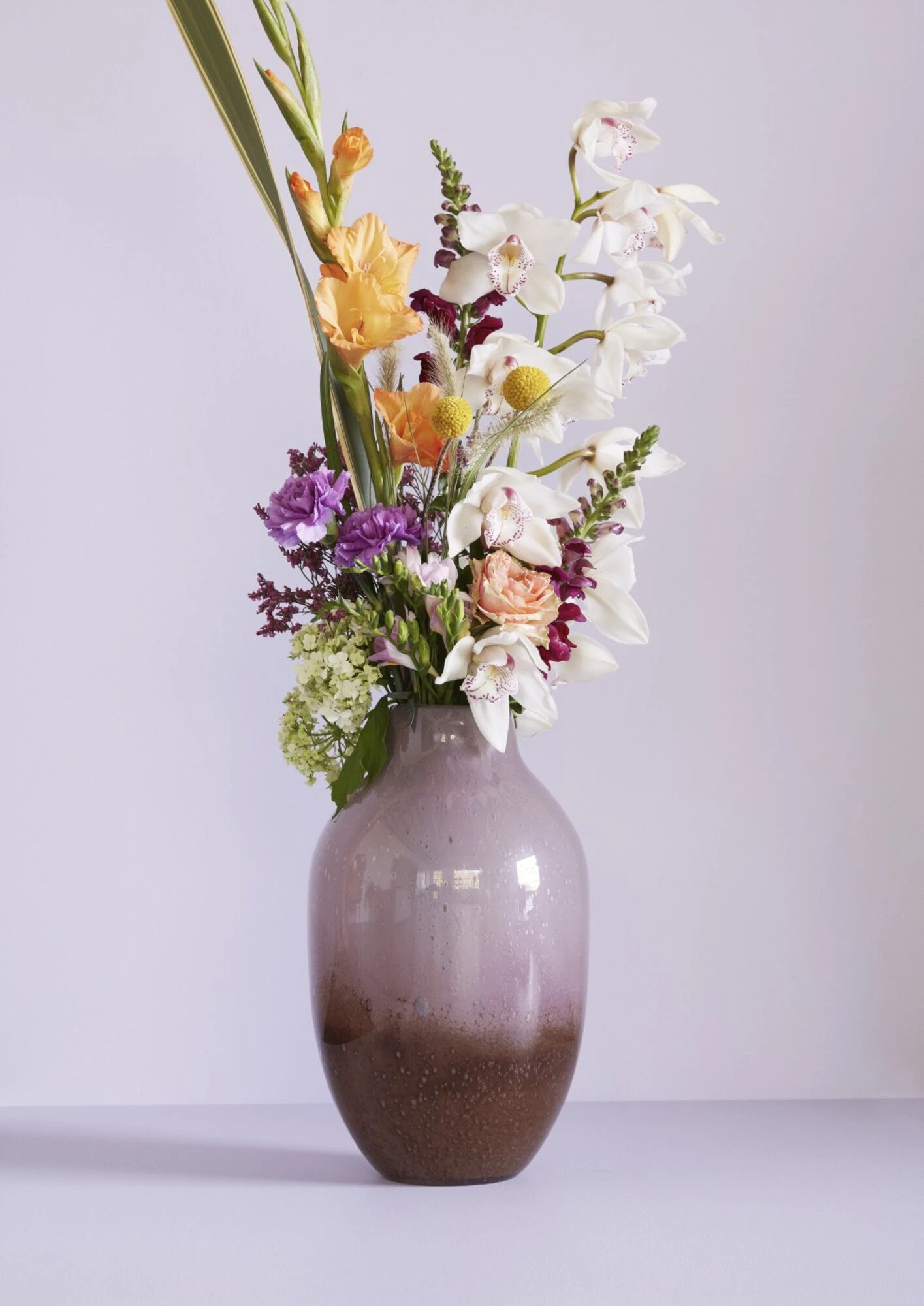 Posy - Vase, i Lilla/Brun Glas, produktbillede 2 af 2, Vaser hos HomeNordic