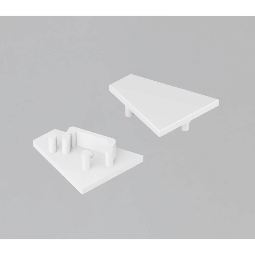 1 stk. Endestykke CORNER12.V2, produktbillede 1 af 4, LED-tilbehør hos HomeNordic