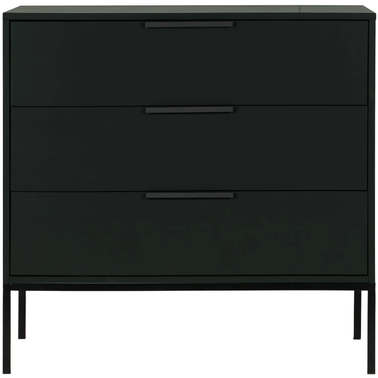 WOOOD - Adam Kommode Skuffer Fyrretræ Sort FSC 93x94x52 cm, produktbillede 2 af 3, Kommoder hos HomeNordic