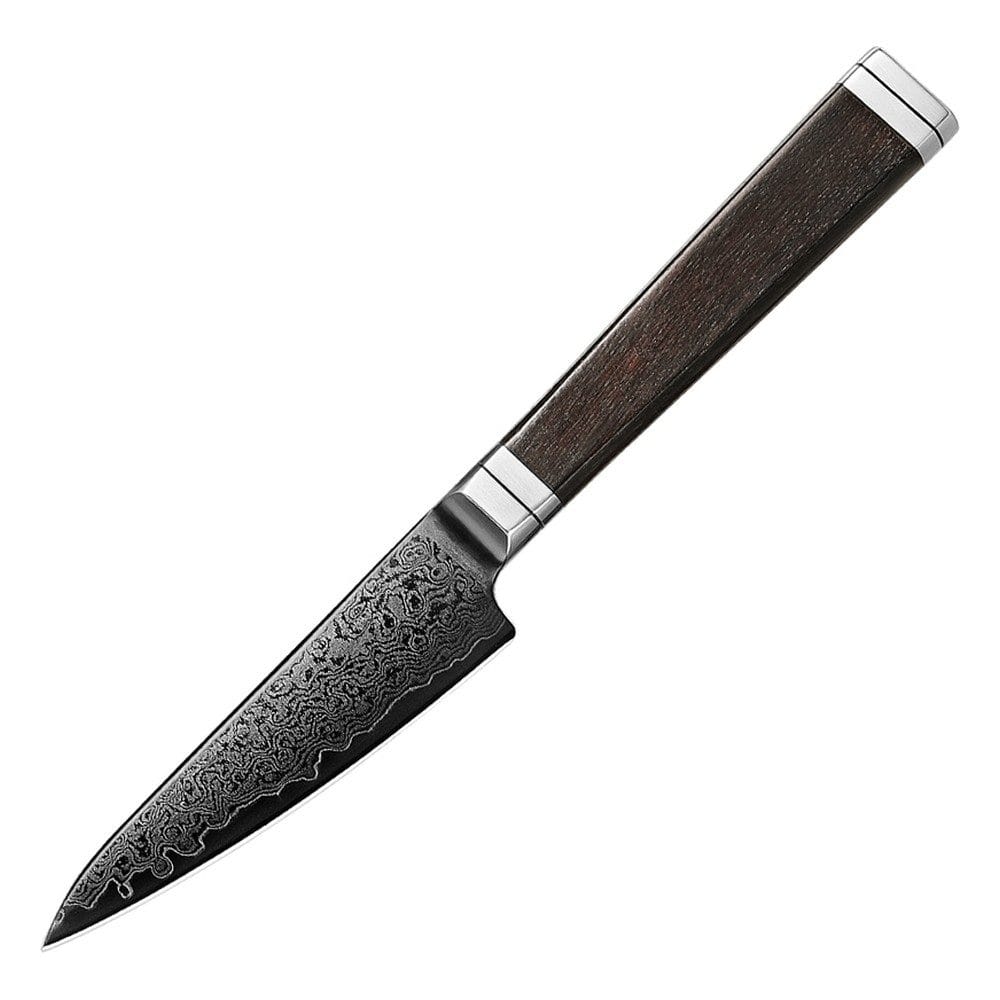 Enenra | Paring 105 mm | Japansk urtekniv | Rinzen #1 & Sort Damaskus67, Urteknive hos HomeNordic