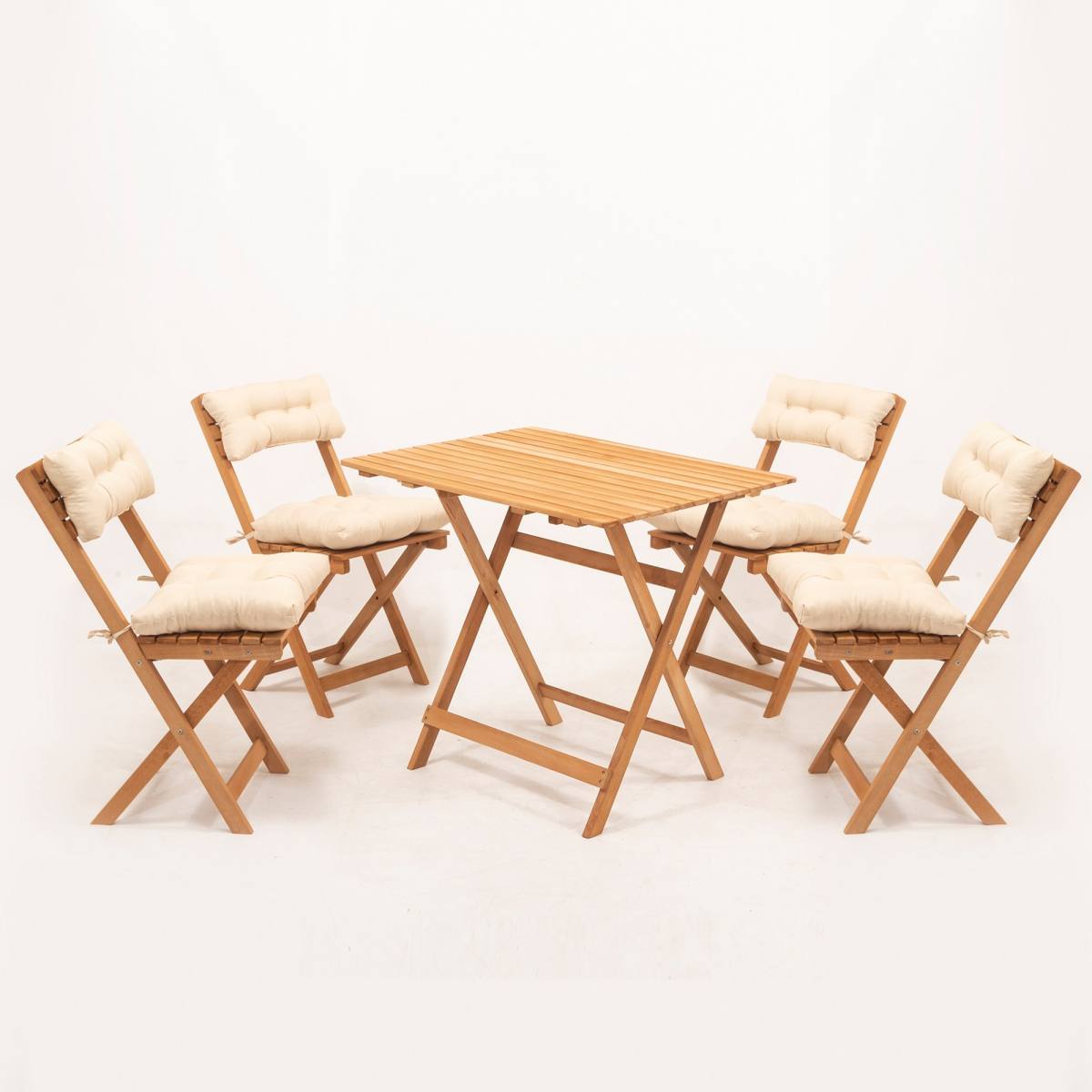 NORDVÄRK My004A havesæt m. 1 havebord og 4 havestole, foldbar hos HomeNordic