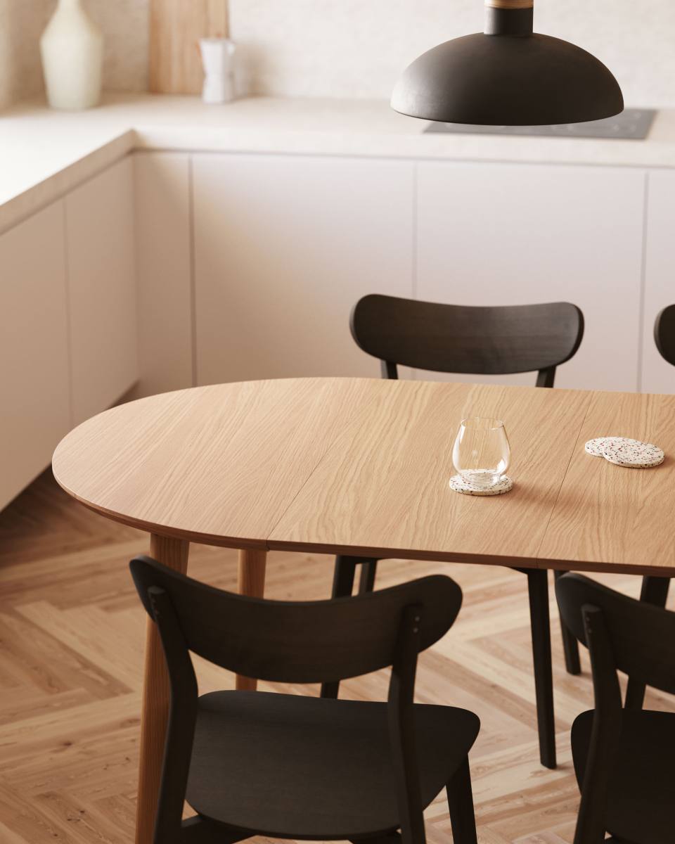 KAVE HOME Oakland spisebord, m. 2 tillægsplader, produktbillede 10 af 12, Spiseborde hos HomeNordic