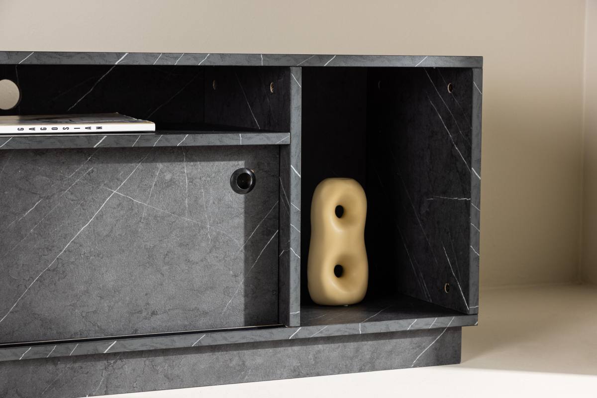 VENTURE DESIGN Girona TV-bænk, m. 2 skydelåger, produktbillede 14 af 16 hos HomeNordic