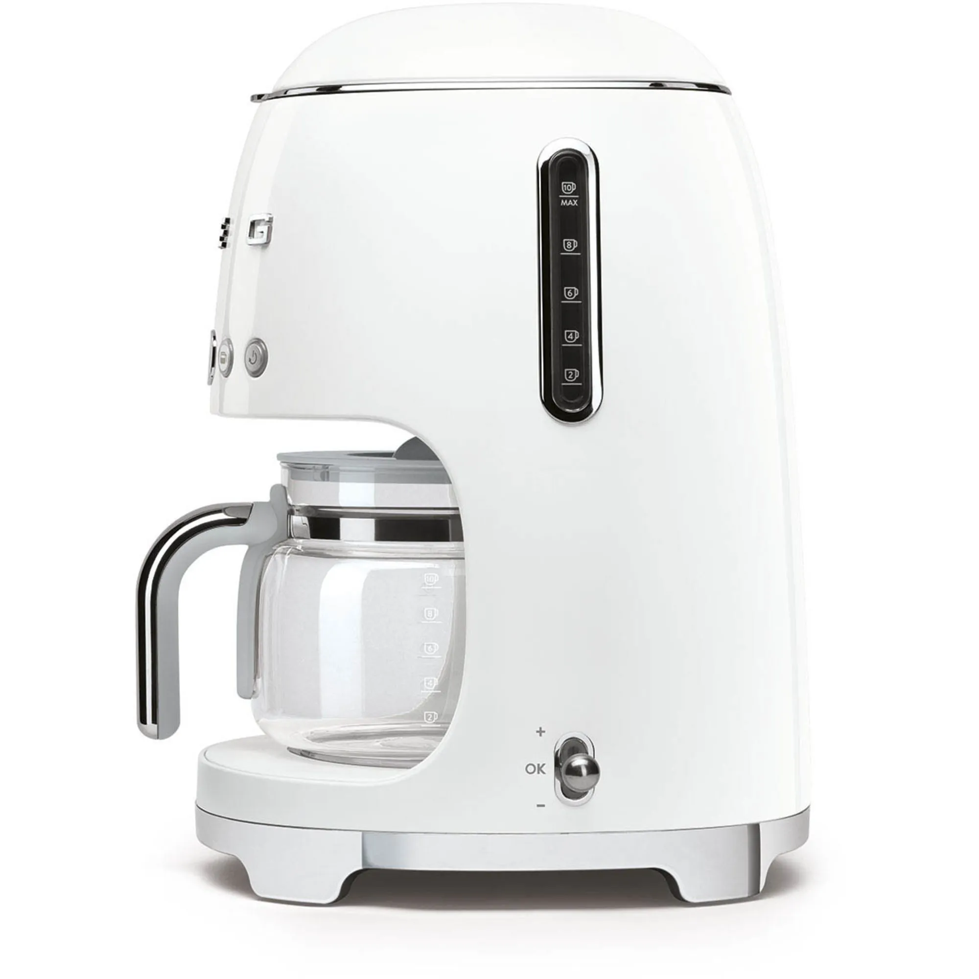 Retro kaffemaskine, DCF02WHEU, produktbillede 2 af 4, Kaffemaskiner hos HomeNordic