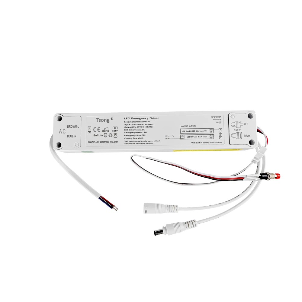 Nødbelysning driver til LED panel, Exit/Nødudgang LED skilte hos HomeNordic
