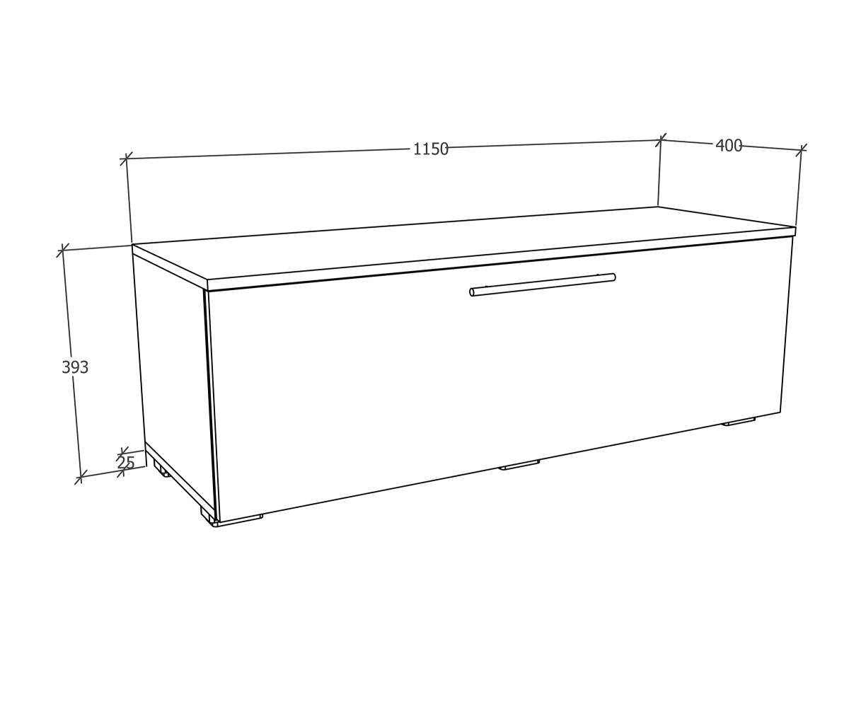 VCM NORDIC Arila M TV-bord, m. 1 låge og 2 rum, produktbillede 2 af 5, TV-borde hos HomeNordic