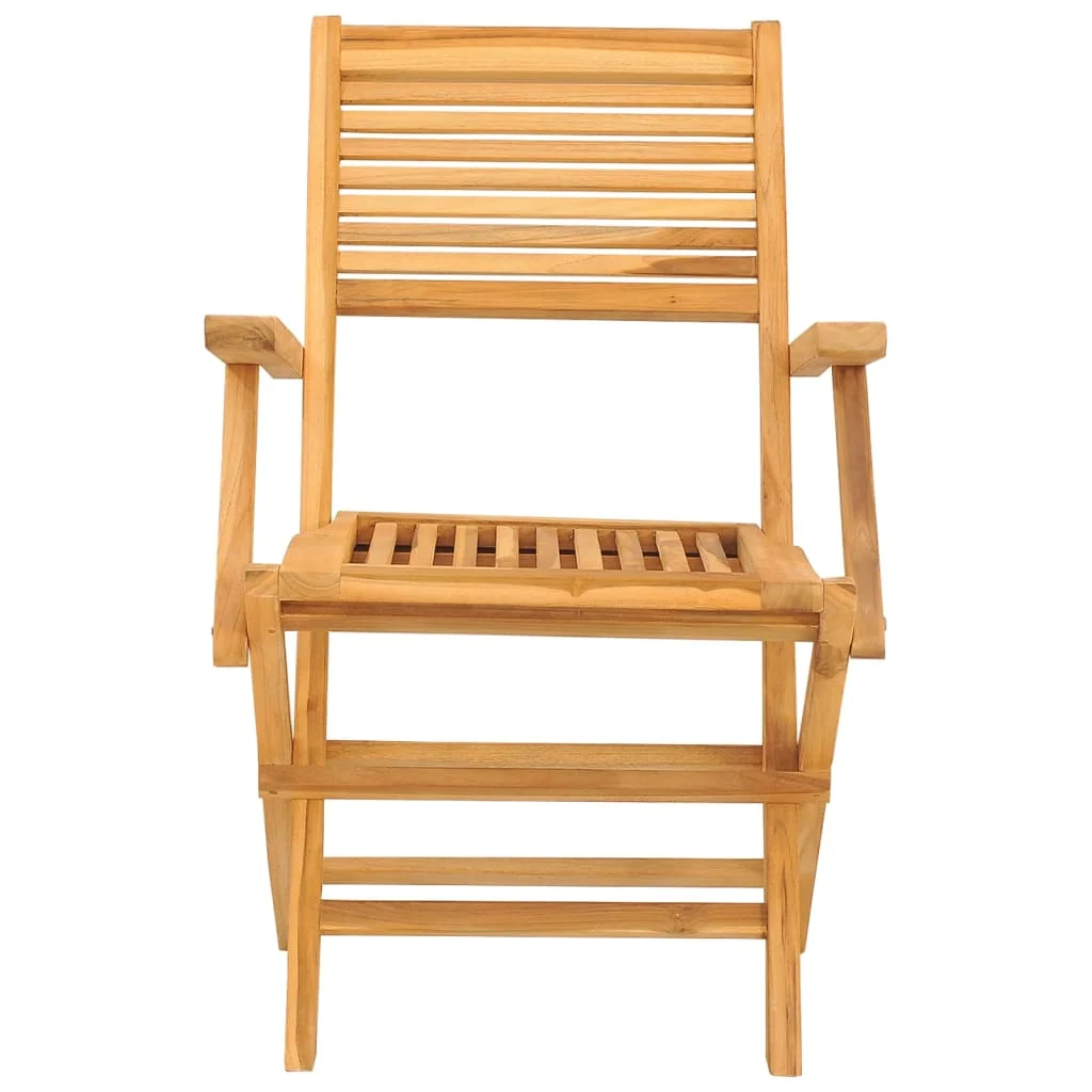 Havestole 55x62x90 Cm Foldbare Massivt Teaktræ, produktbillede 4 af 15, Havestole i teaktræ hos HomeNordic