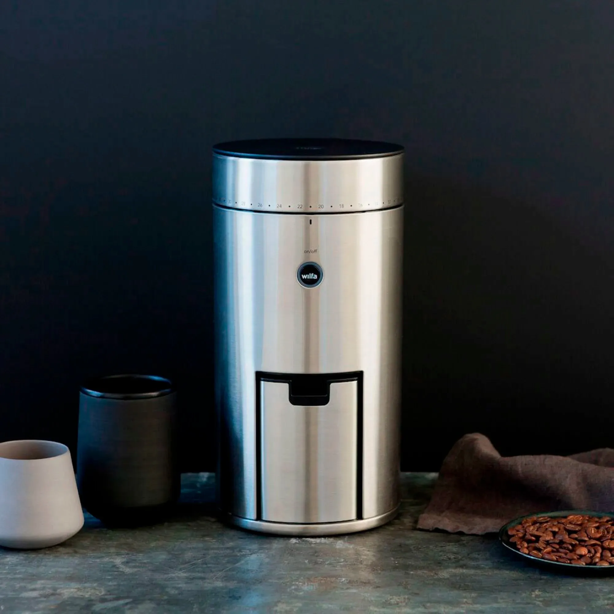 Kaffekværn WSFB-100S med vægt KS1B-T2, produktbillede 5 af 5, Kaffemaskiner hos HomeNordic