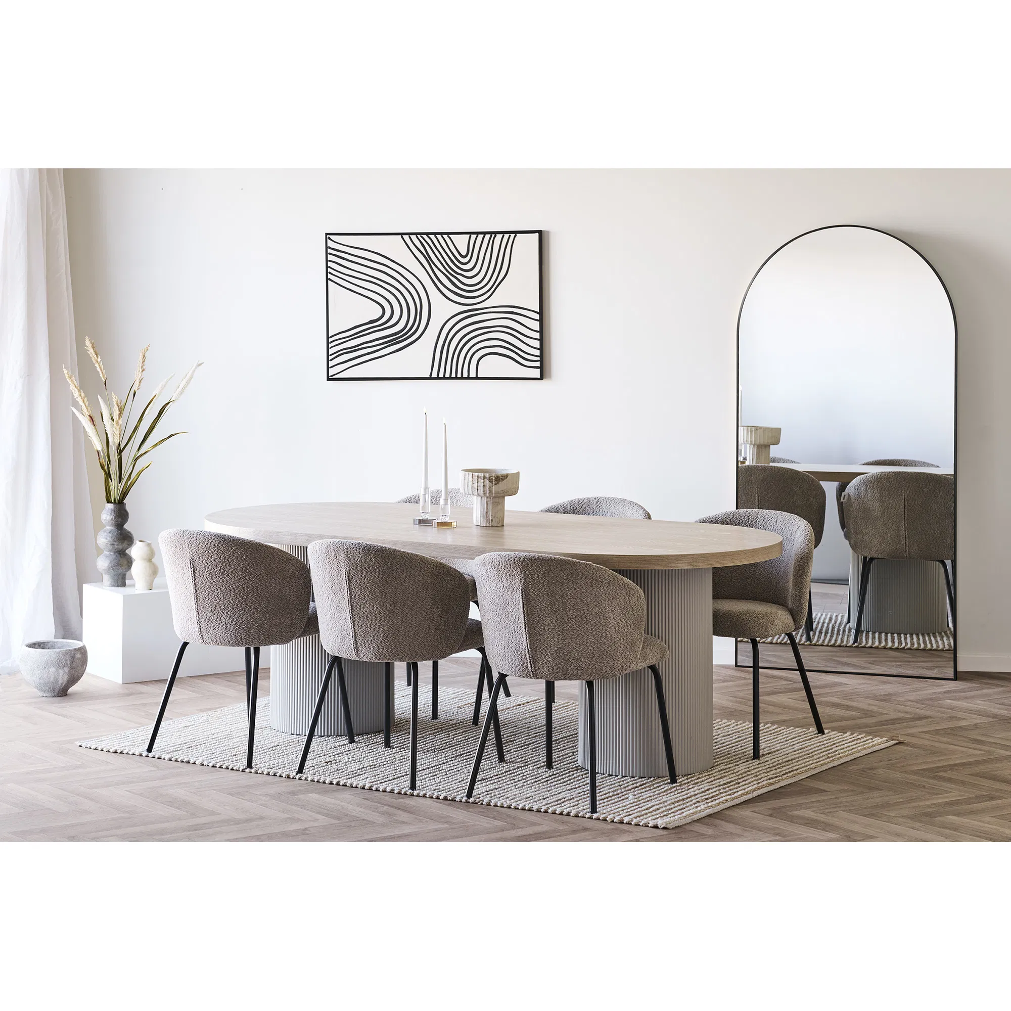 HOUSE NORDIC Solva spisebord, oval, produktbillede 8 af 8, Spiseborde hos HomeNordic