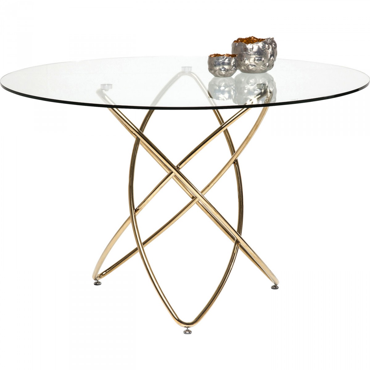 KARE DESIGN rund Molekular Gold spisebord, produktbillede 4 af 8, Spiseborde hos HomeNordic