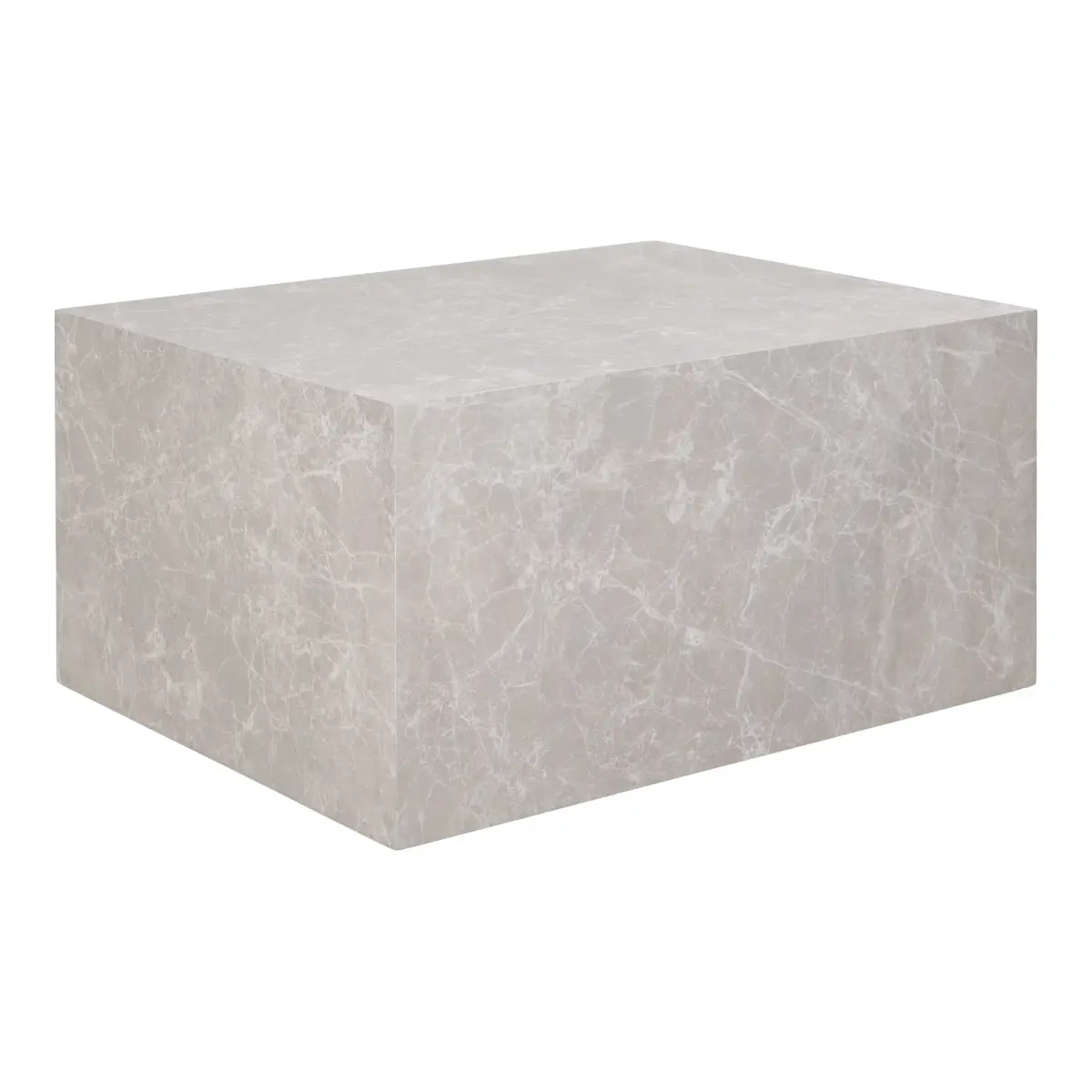 Sofabord - Marmor look - Beige - 60x80x40 cm – billede 3