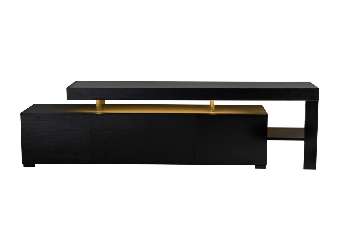 NORDVÄRK Beliz TV-bord, m. PVC-kantbånd LED-lys, produktbillede 6 af 13, TV-borde hos HomeNordic