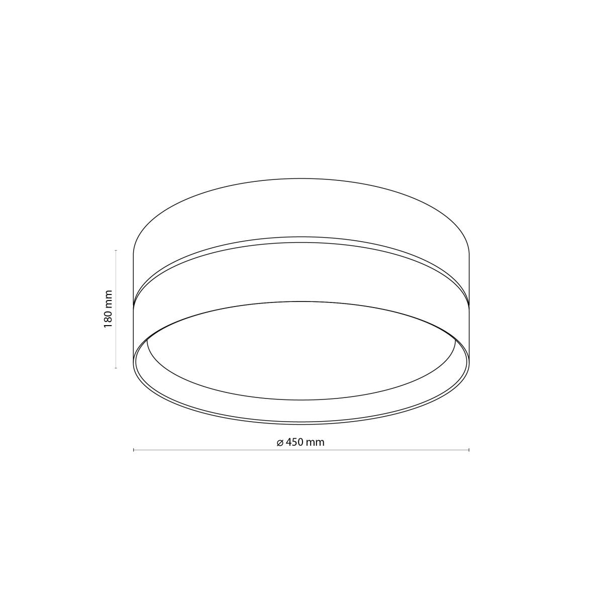 TK Eco loftlampe 450, rund, produktbillede 2 af 5, Loftlamper hos HomeNordic