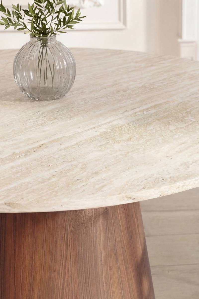 VENTURE HOME Lanzo spisebord, rund, produktbillede 4 af 5, Spiseborde hos HomeNordic