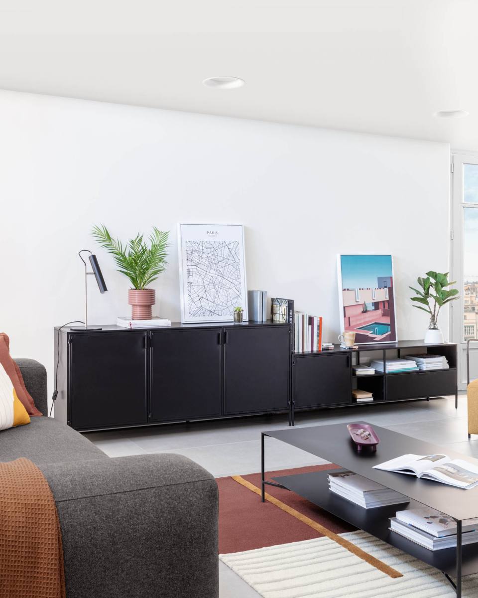 KAVE HOME Shantay TV-bord, m. 1 låge og 1 skuffe, produktbillede 9 af 11, TV-borde hos HomeNordic