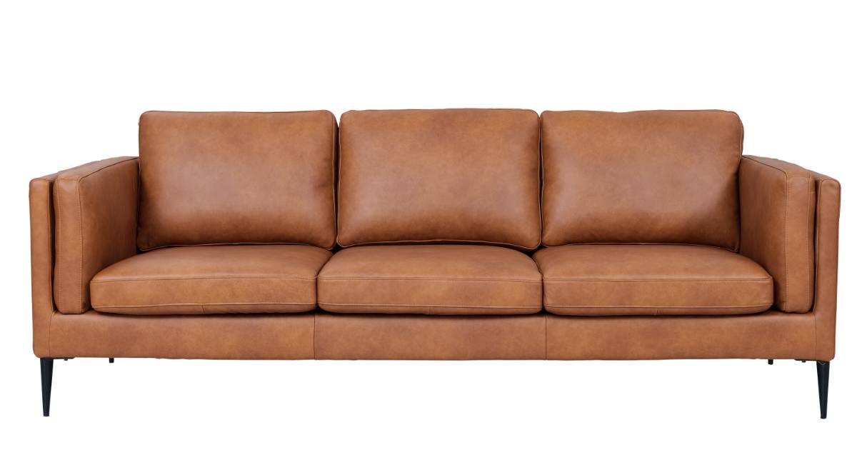 Madrid sofa i brun okselæder, produktbillede 2 af 9, Sofaer hos HomeNordic