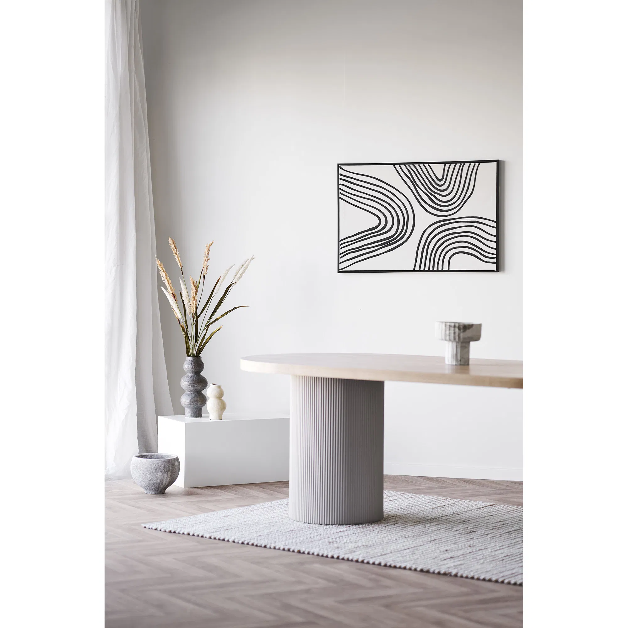 HOUSE NORDIC Solva spisebord, oval, produktbillede 7 af 8, Spiseborde hos HomeNordic