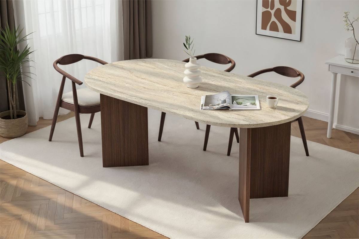 NORDVÄRK Sablin spisebord, oval, produktbillede 10 af 10, Spiseborde hos HomeNordic