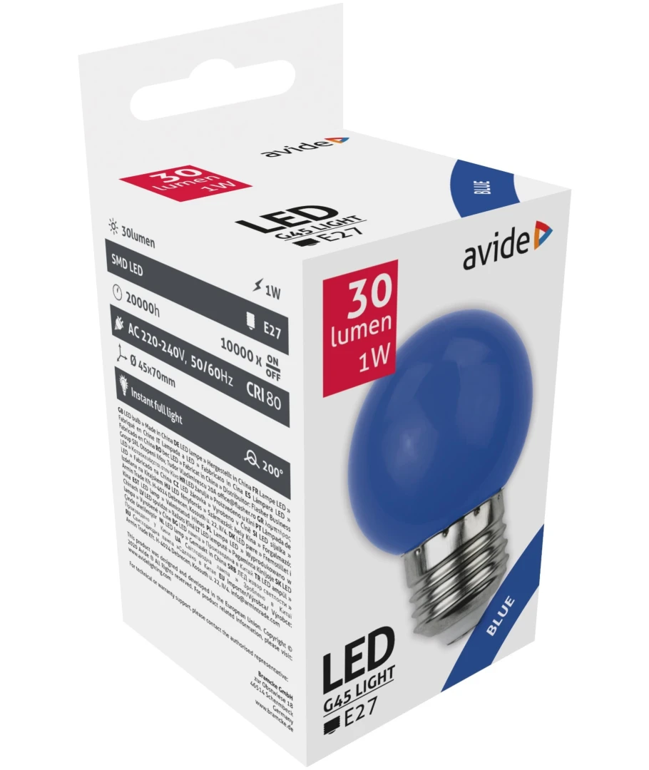 E27 1W LED kronepære, produktbillede 5 af 9, Pærer hos HomeNordic