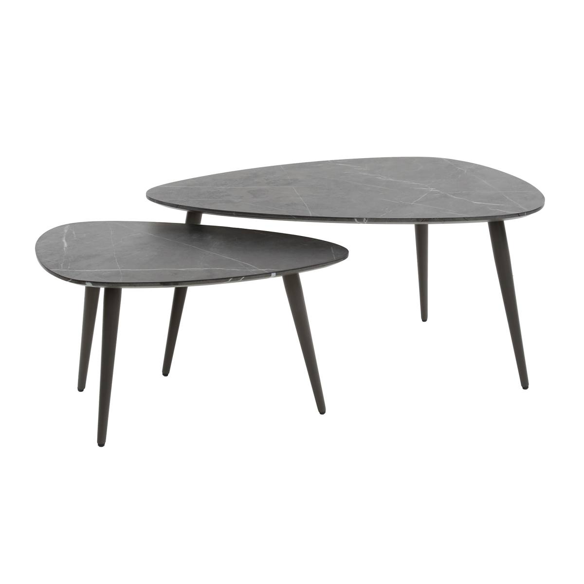 Monate - 2 sofaborde med pæreformede topplader, produktbillede 2 af 4, Moderne designs hos HomeNordic