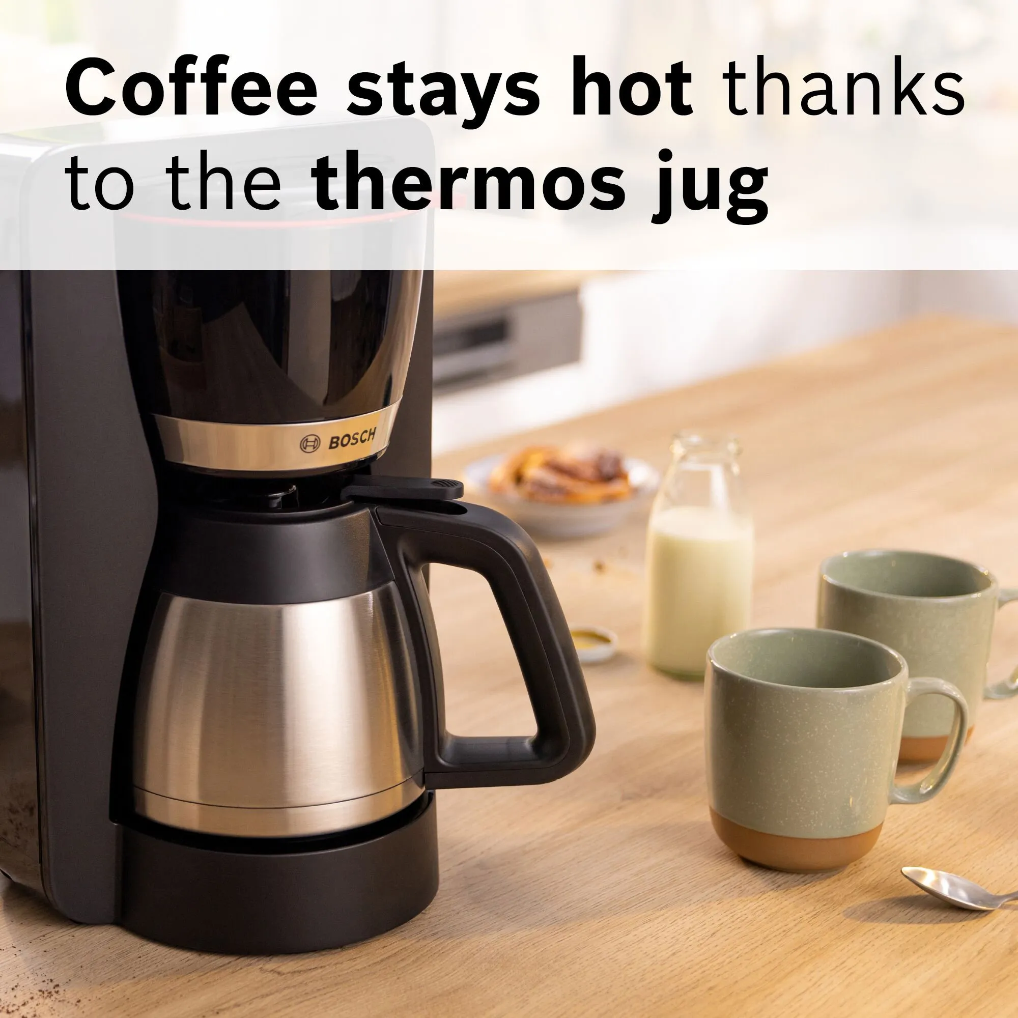 MyMoment Kaffemaskine med termokande, sort, produktbillede 9 af 10, Kaffemaskiner hos HomeNordic