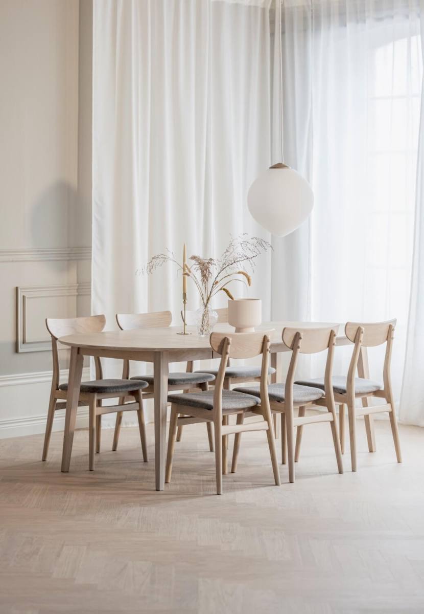 ROWICO Filippa spisebord, inkl. tillægsplade, produktbillede 7 af 24, Spiseborde hos HomeNordic