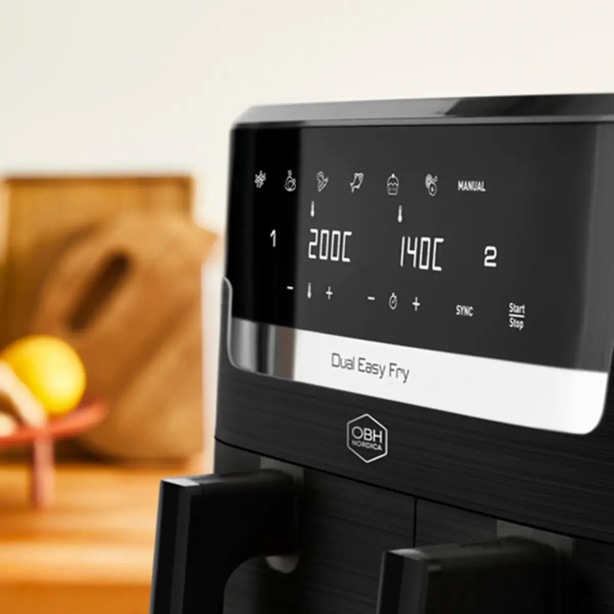 Easy Fry Dual airfryer 8,3 l, sort, produktbillede 5 af 6, Airfryers hos HomeNordic