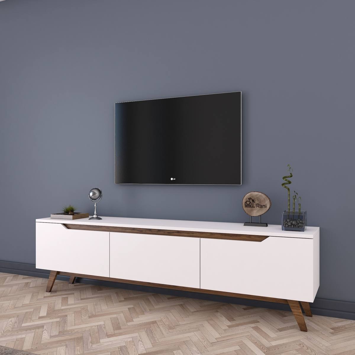 NORDVÄRK D1 TV-bord, m. 3 låger, produktbillede 9 af 11, TV-borde hos HomeNordic