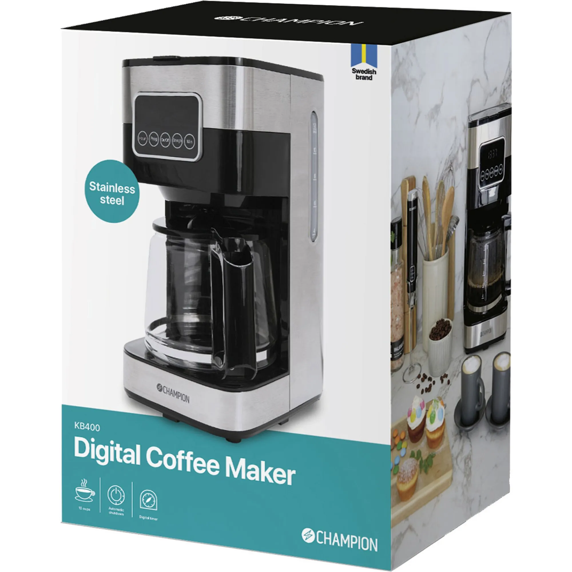 KB400 Kaffemaskine, produktbillede 6 af 7, Kaffemaskiner hos HomeNordic