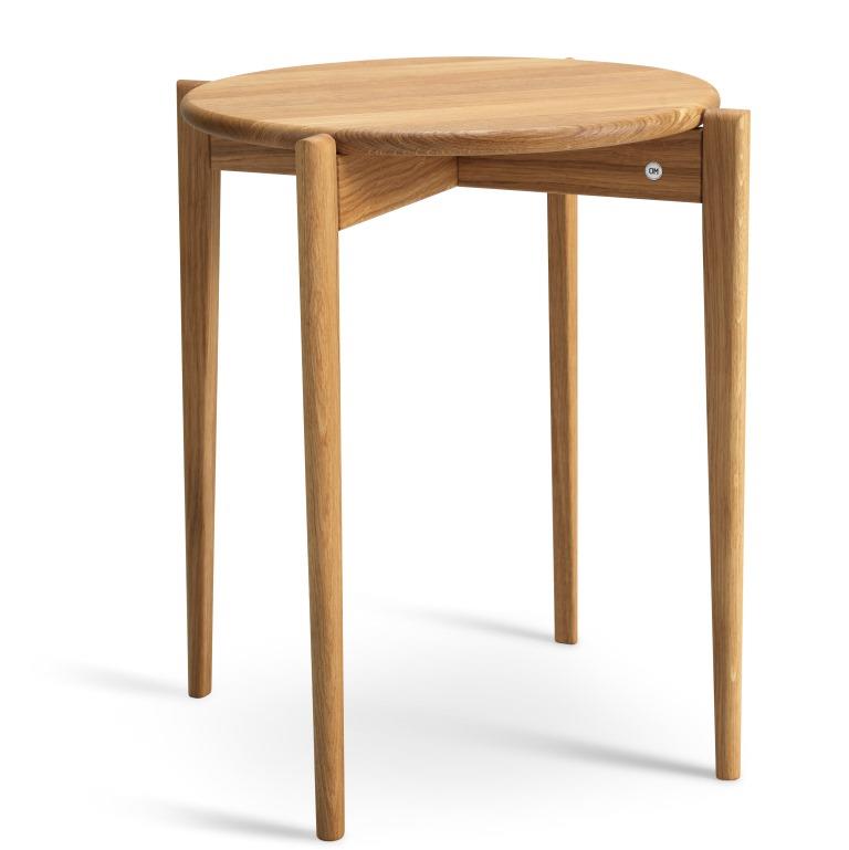 Swish, Rundt hjørnebord i massiv eg og fem forskellige finish. Ø 51 x, produktbillede 3 af 24, Nordisk design hos HomeNordic
