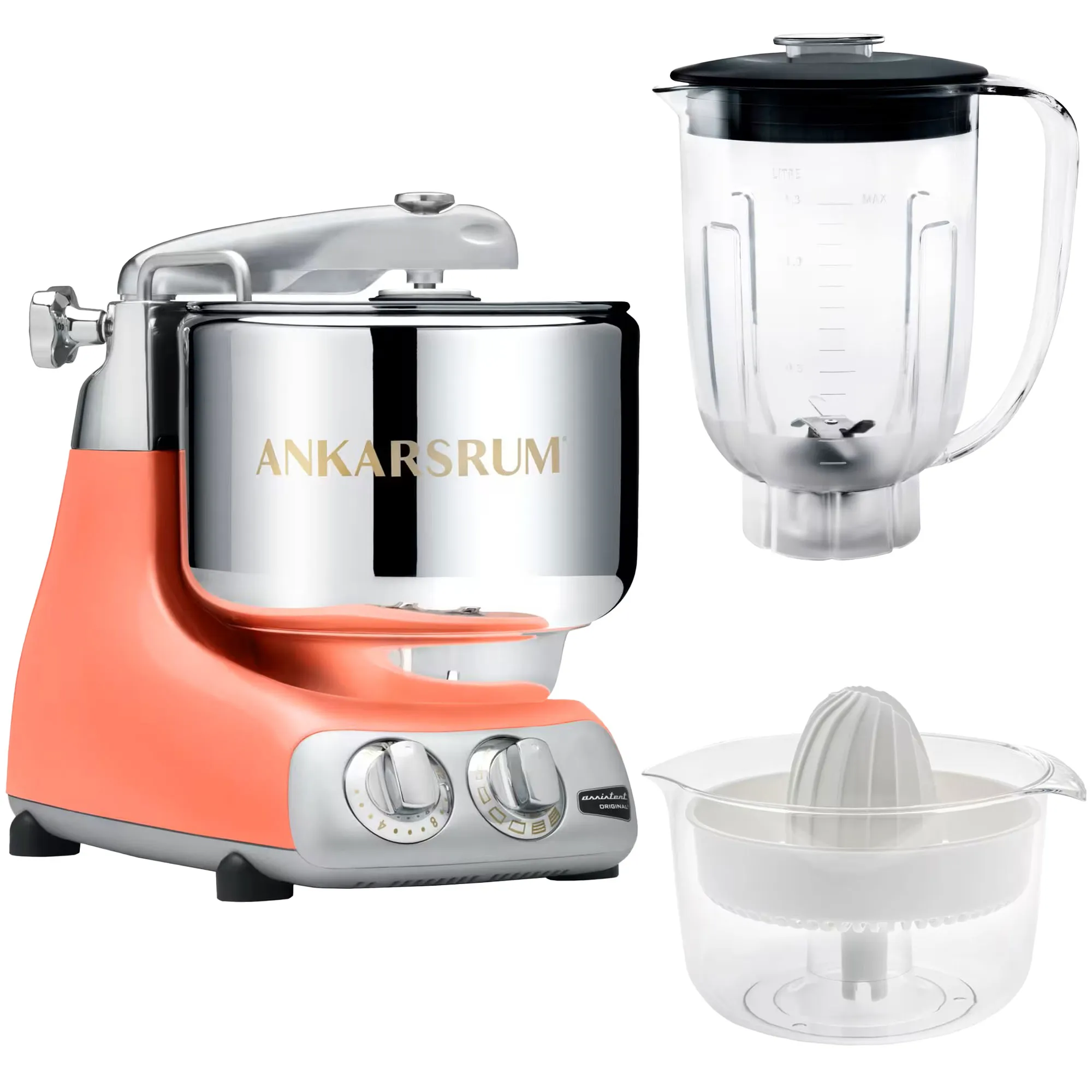 Assistent AKM6230 + mixerkande og citruspresser, black chrome, produktbillede 15 af 24, Røremaskiner hos HomeNordic