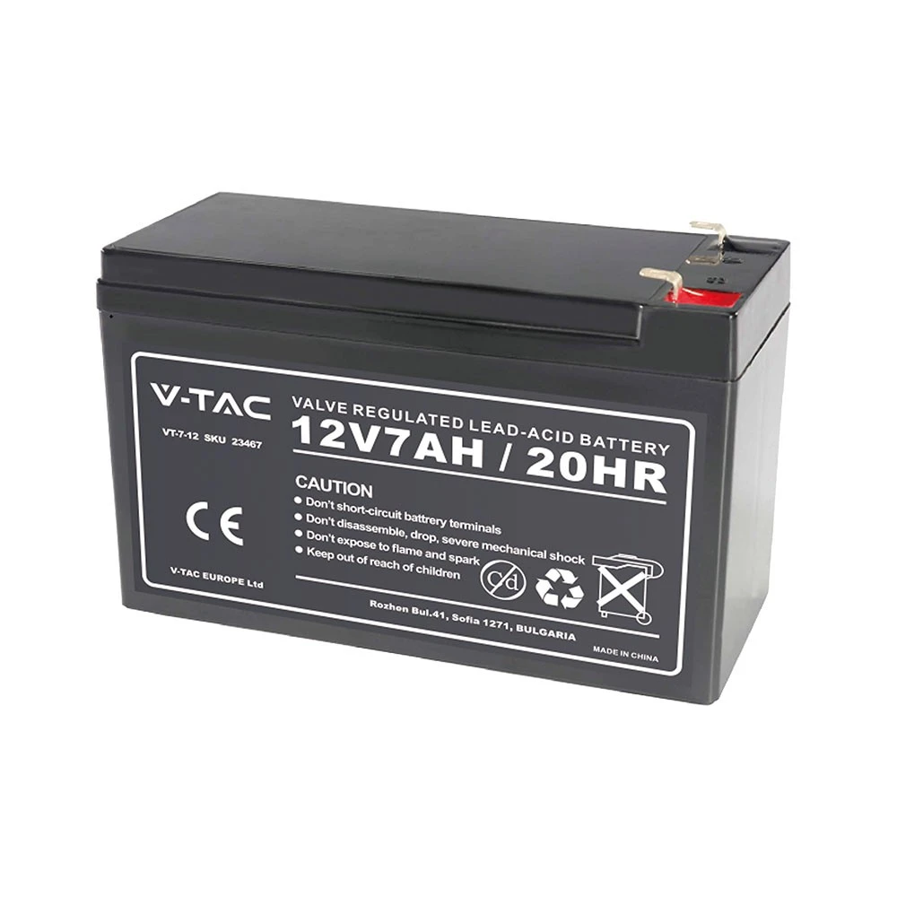 12V / 7Ah blybatteri, Batterier hos HomeNordic
