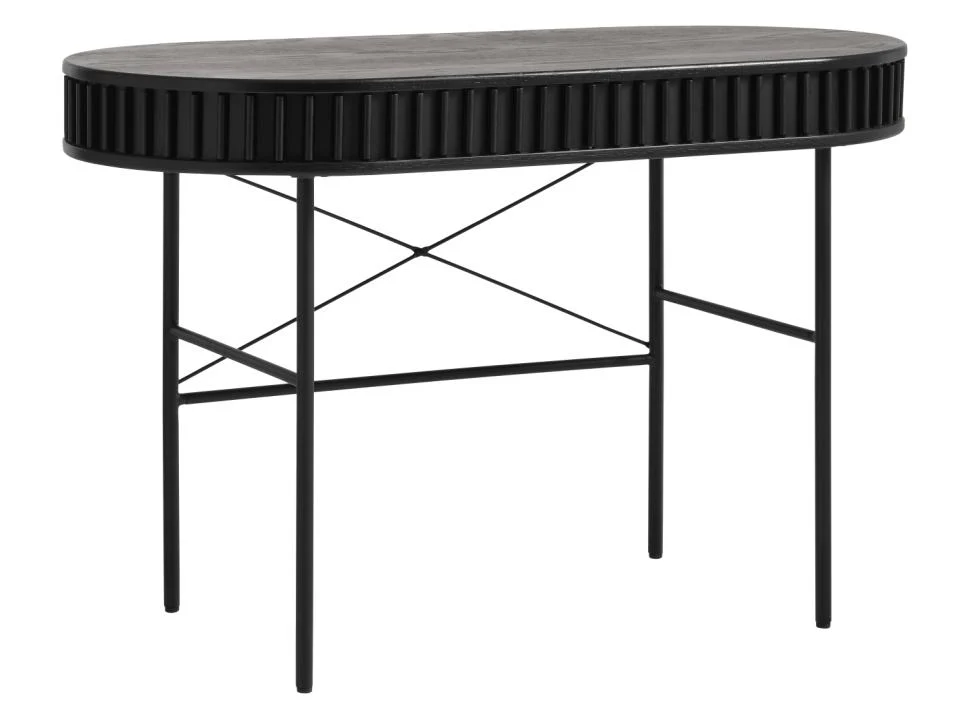 Siena Skrivebord, Sort Eg, 120x60x75 cm, produktbillede 14 af 14, Skriveborde hos HomeNordic
