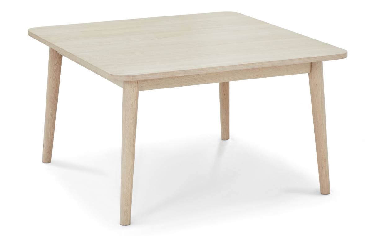 Tåsinge sofabord i hvidolieret ege finér 90 x 90 cm, Sofaborde hos HomeNordic