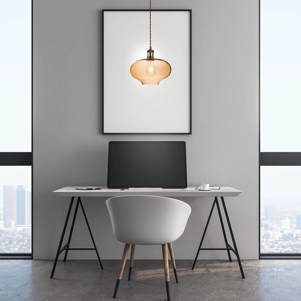 Ø26cm Glas pendel, E27, Pendler hos HomeNordic