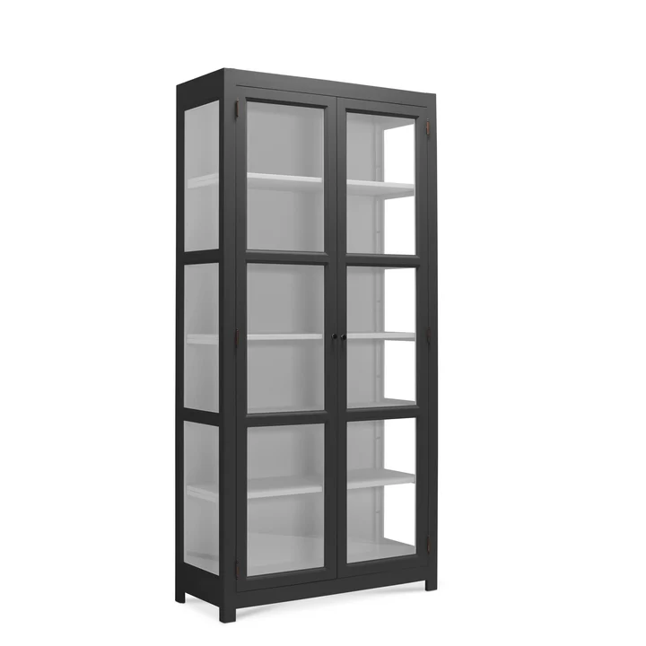 LIVINGOODIES LILLE CARLINGTON EDGE SORT/ -100, produktbillede 3 af 3, Vitrineskabe hos HomeNordic