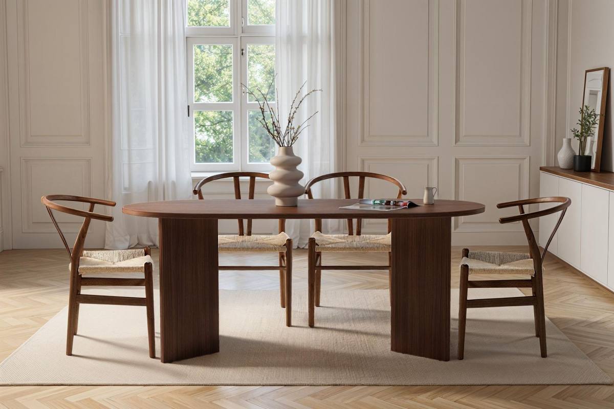 NORDVÄRK Sablin spisebord, oval, produktbillede 9 af 9, Spiseborde hos HomeNordic