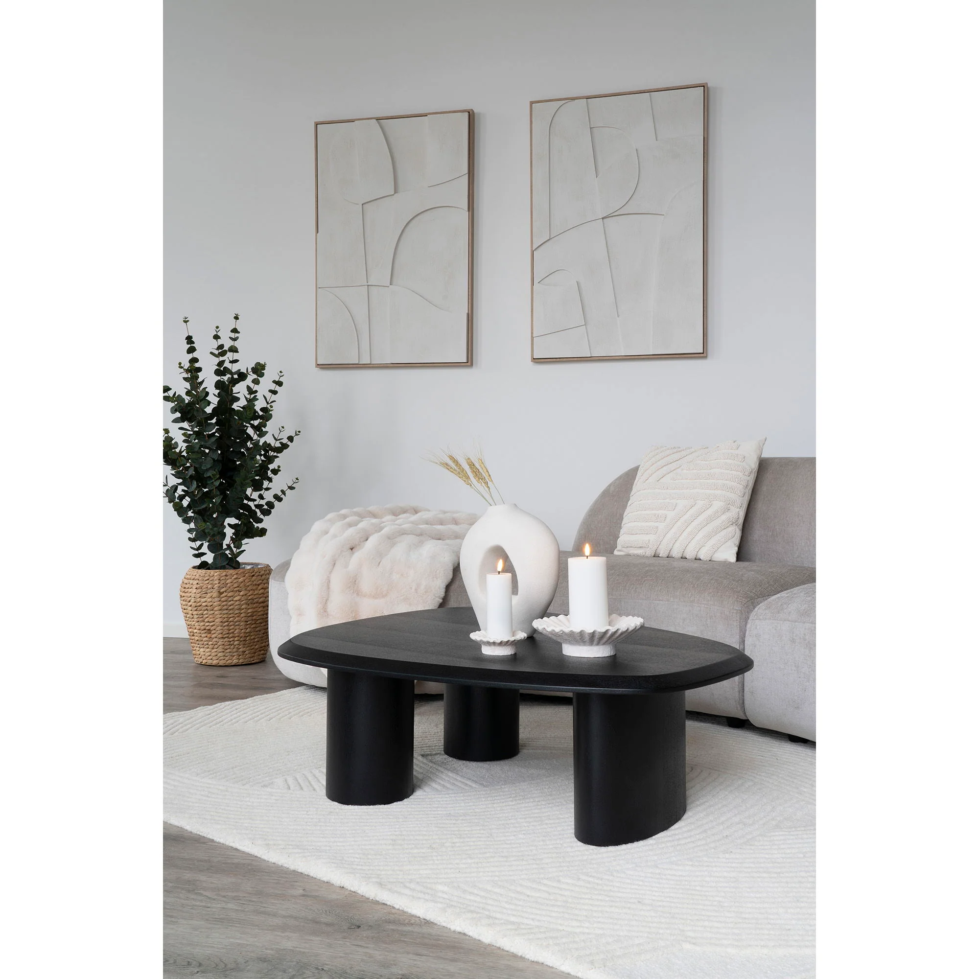 Vase - Vase, Keramik, Hvid 24X10,5X27,8 Cm, produktbillede 7 af 7, Vaser hos HomeNordic