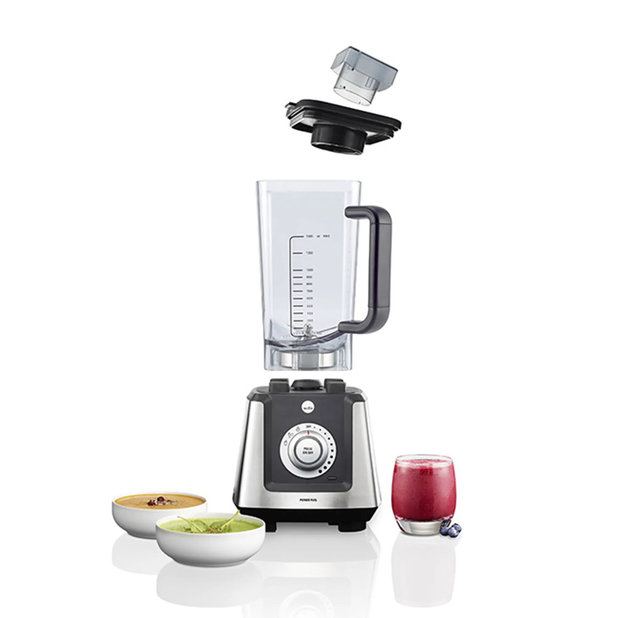 Power Fuel BPF-1200S blender stål, produktbillede 2 af 6, Blendere hos HomeNordic