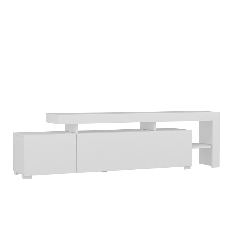 NORDVÄRK Beliz TV-bord, m. PVC-kantbånd LED-lys, TV-borde hos HomeNordic