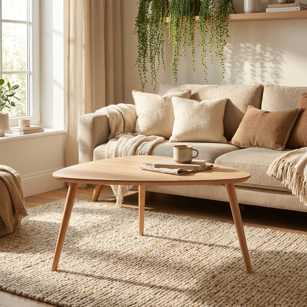 CT 10 - Sofabord i massiv bøg med organisk trekantet form og størrelse, produktbillede 2 af 24, Nordisk design hos HomeNordic