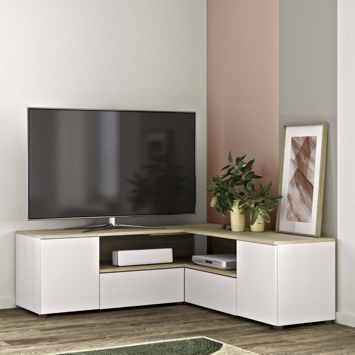TEMAHOME Angle TV-bord, produktbillede 2 af 3, TV-borde hos HomeNordic