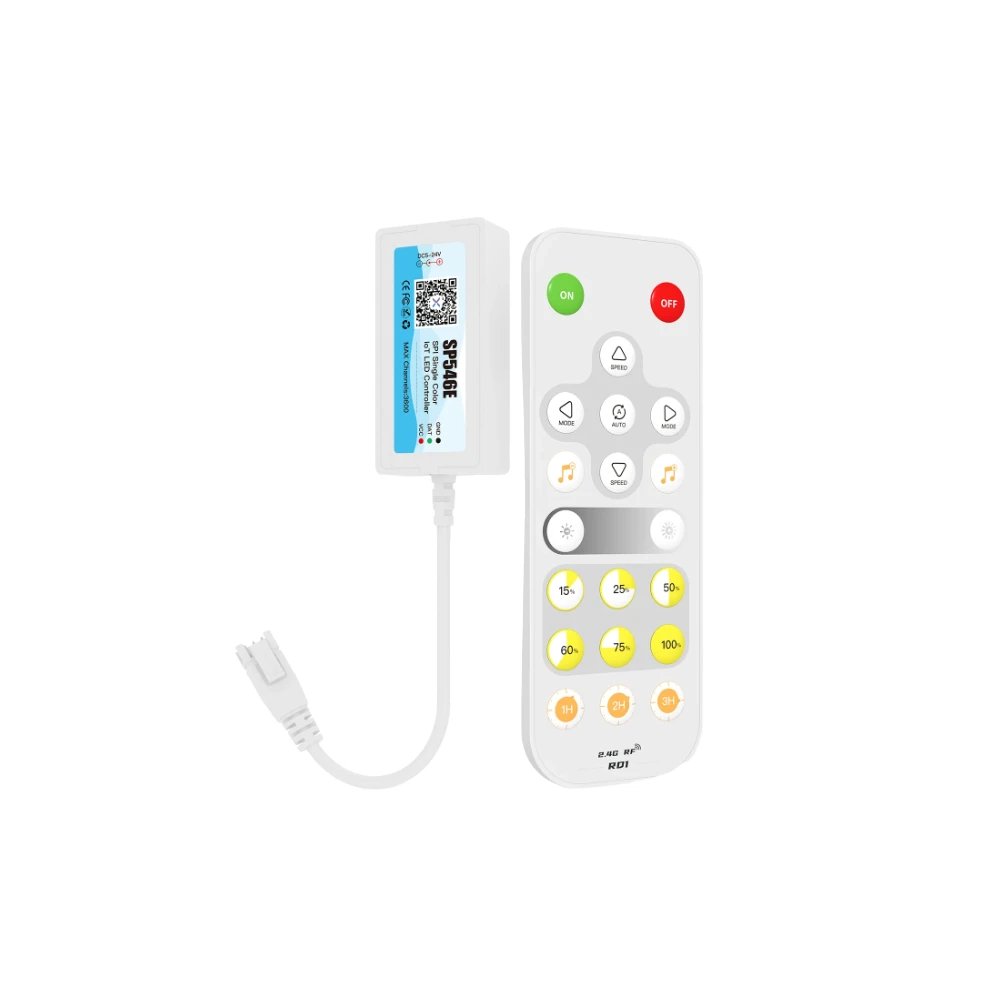 Mini controller + fjernbetjening til SPI løbelys controller, Løbelys tilbehør hos HomeNordic