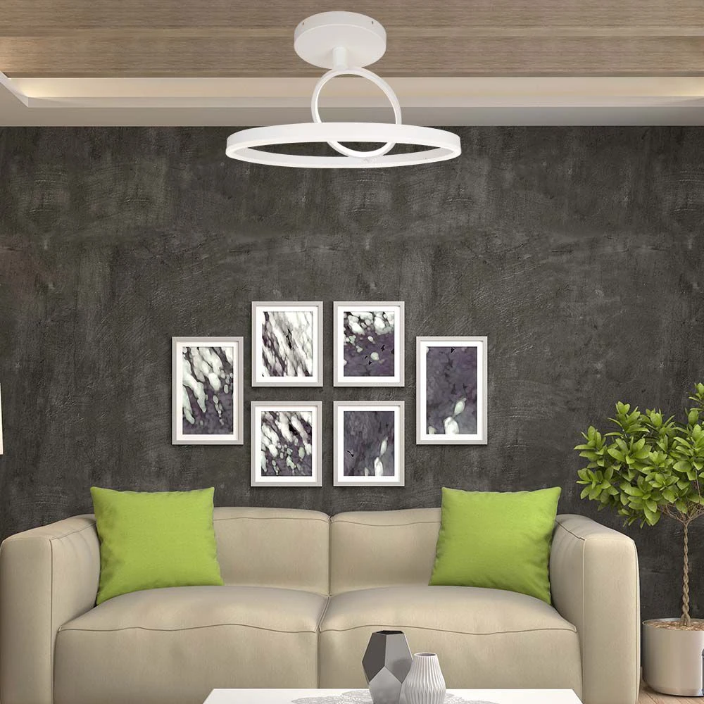 37W LED metal loftslampe, hvid, Andre varer hos HomeNordic