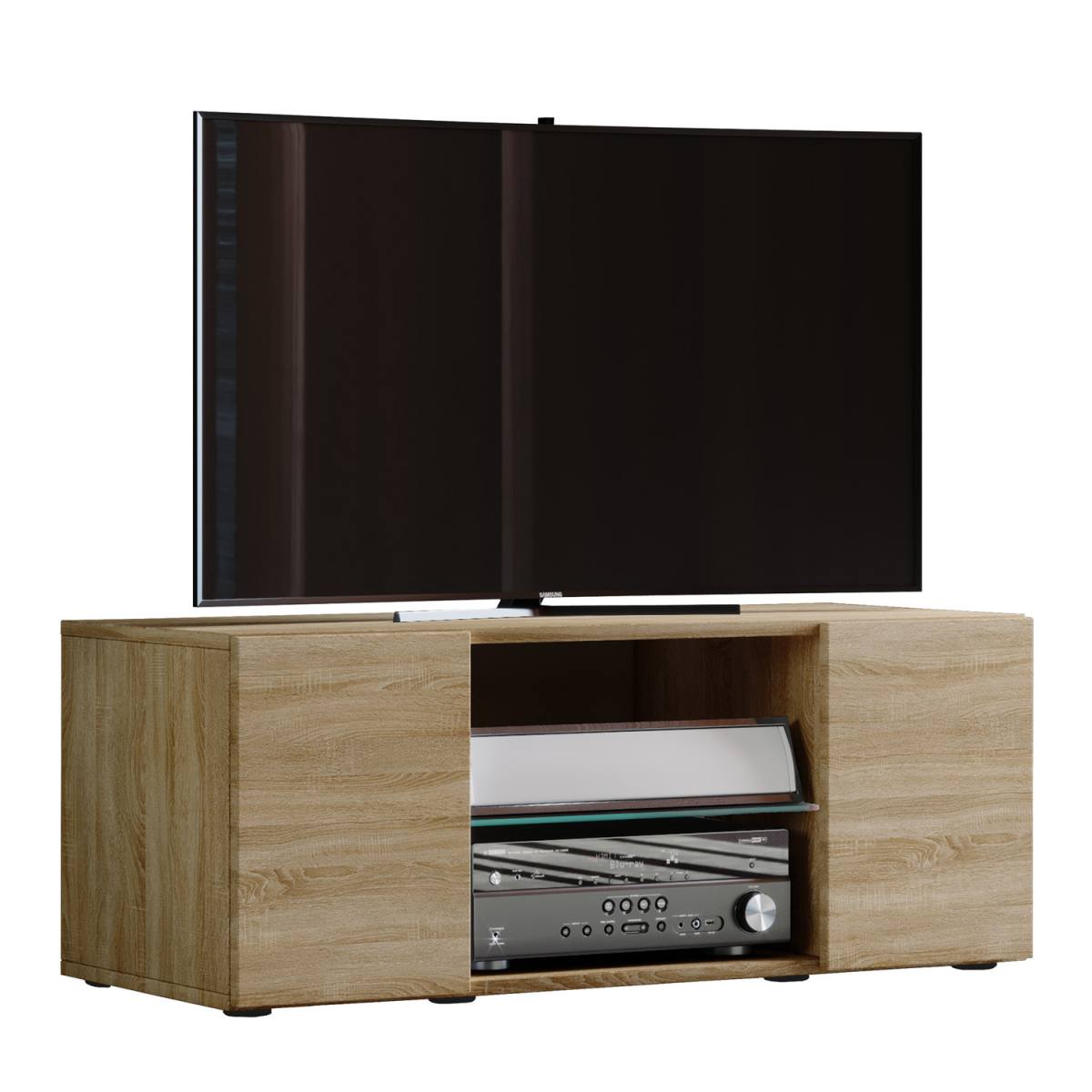 Lowina 95 TV-bord, m. 2 låger og 1 hylde, TV-borde hos HomeNordic