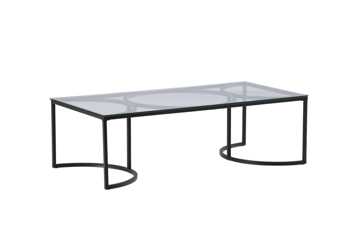 Plexus - Sofabord i glas og metal, 70 x 140 cm, produktbillede 2 af 10, Moderne designs hos HomeNordic