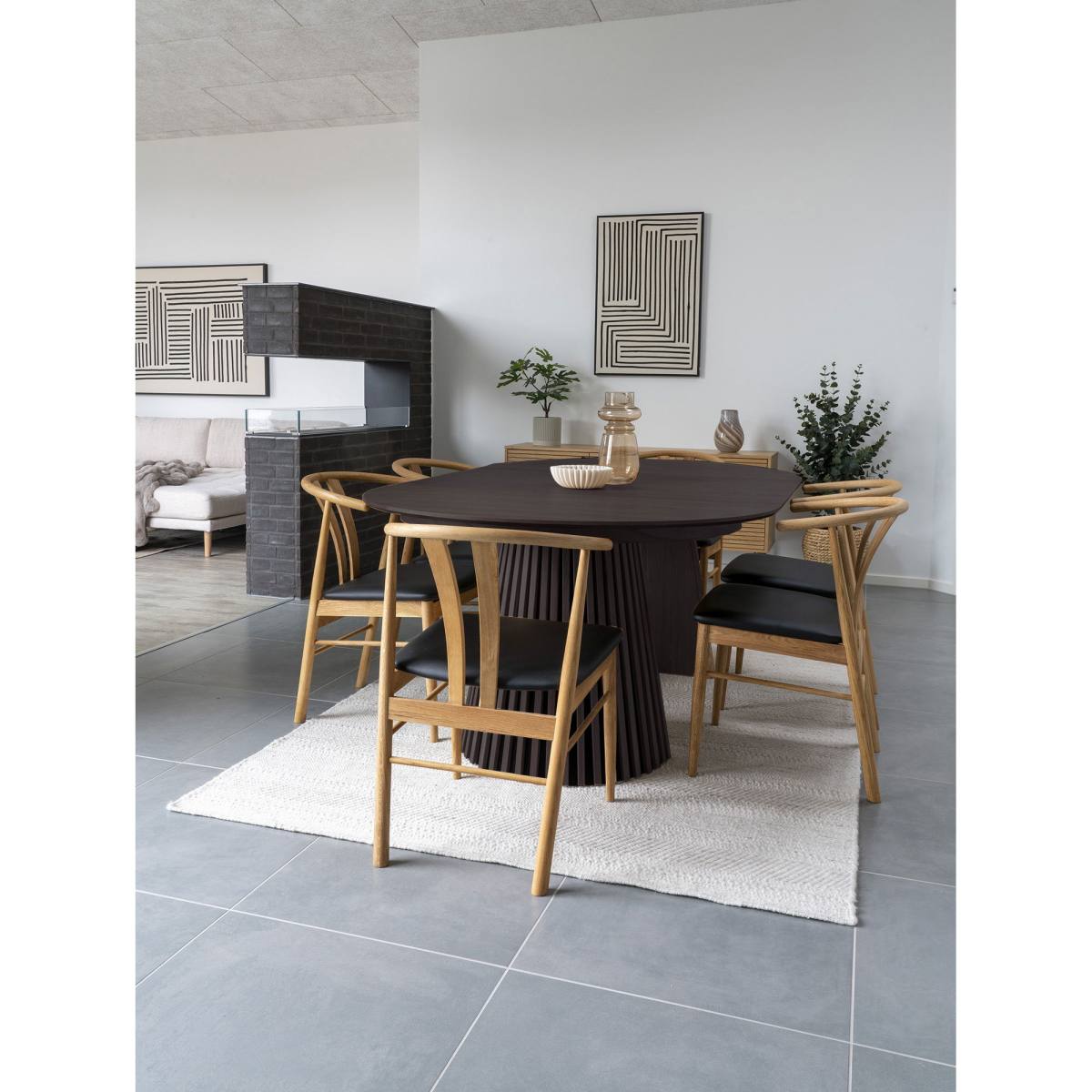 HOUSE NORDIC Osaka spisebord, m. 2 tillægsplader, produktbillede 7 af 7, Spiseborde hos HomeNordic