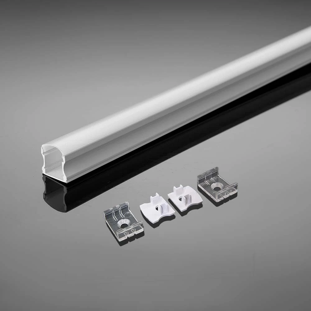 2m hvid aluminiumsprofil til LED strips, LED-strips hos HomeNordic